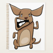 おもしろい漫画熱狂する犬の笑わされる可愛いペット プランナー手帳 (正面)
