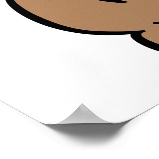 おもしろい漫画熱狂する犬の笑わされる可愛いペット ポスター (角)