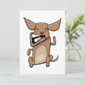 おもしろい漫画熱狂する犬の笑わされる可愛いペット 招待状 (スタンド正面)