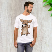 おもしろい漫画熱狂する犬の笑わされる可愛いペット Tシャツ