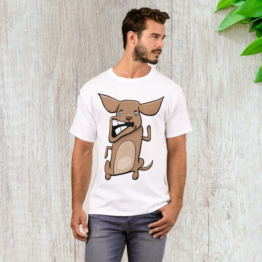 おもしろい漫画熱狂する犬の笑わされる可愛いペット Tシャツ