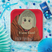 おもしろい漫画紙プレート ペーパープレート (パーティー)