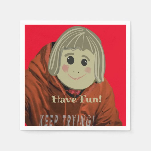 おもしろい漫画 スタンダードカクテルナプキン (正面)