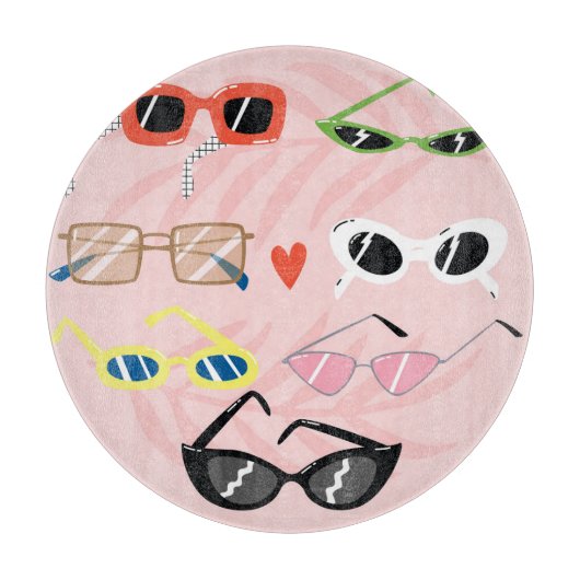 おもしろい漫画:トレンディーサングラスコレクション カッティングボード (正面)