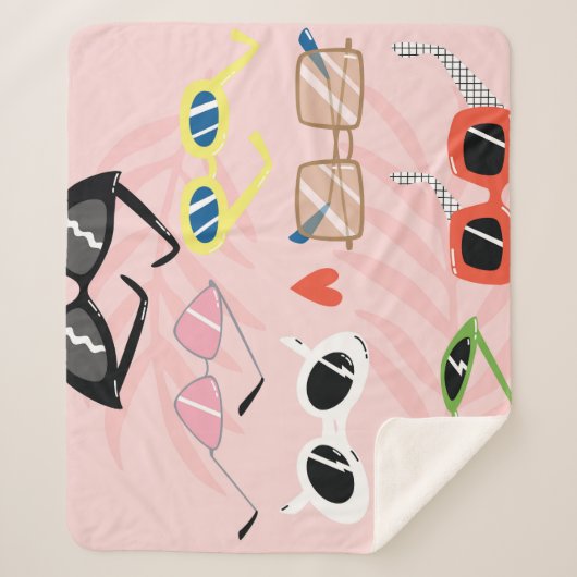 おもしろい漫画：トレンディーサングラスコレクション シェルパブランケット (正面)