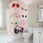 おもしろい漫画：トレンディーサングラスコレクション シャワーカーテン (インサイチュ)