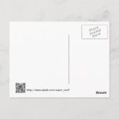 おもしろい漫画 – 家族と家の来子供 ポストカード (裏面)