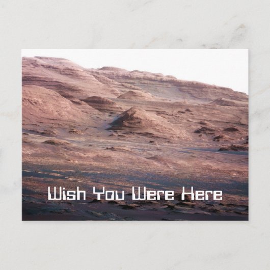 おもしろい火星はがき ポストカード (正面)