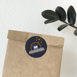 おもしろい火星宇宙アドベンチャースタンプ ラウンドシール