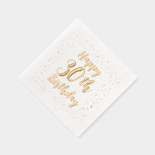 おもしろい点々のあるカスタム誕生日フォイルスタンプナプキンス 箔ナプキン (右)