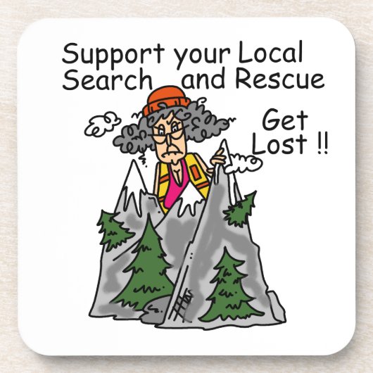 おもしろい無くなっている得て下さい コースター (正面)