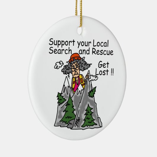 おもしろい無くなっている得て下さい セラミックオーナメント (右)