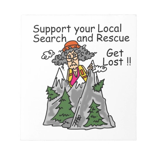 おもしろい無くなっている得て下さい ノートパッド (正面)