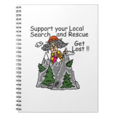 おもしろい無くなっている得て下さい ノートブック (正面)