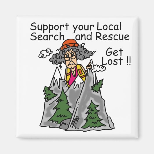 おもしろい無くなっている得て下さい マグネット (正面)