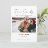 おもしろい無料ドリンク結婚写真 セーブザデート (スタンド正面)