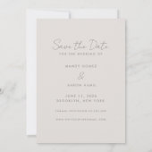 おもしろい無料ドリンク結婚写真 セーブザデート (裏面)