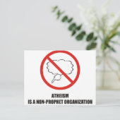 おもしろい無神論は預言者ではない団体や組織 ポストカード (スタンド正面)