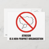 おもしろい無神論は預言者ではない団体や組織 ポストカード (正面/裏面)