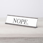 おもしろい無 デスクネームプレート (正面)