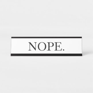 おもしろい無 デスクネームプレート