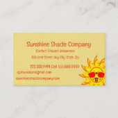 おもしろい熱すぎる日除けブラインド会社 名刺 (正面)