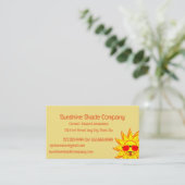 おもしろい熱すぎる日除けブラインド会社 名刺 (スタンド正面)