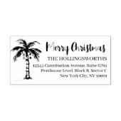 おもしろい熱帯クリスマス | 差出人住所 ラバースタンプ (インプリント)