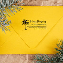 おもしろい熱帯クリスマス | 差出人住所 ラバースタンプ