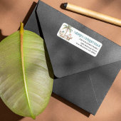 おもしろい熱帯クリスマス | 返信用宛名ラベル ラベル