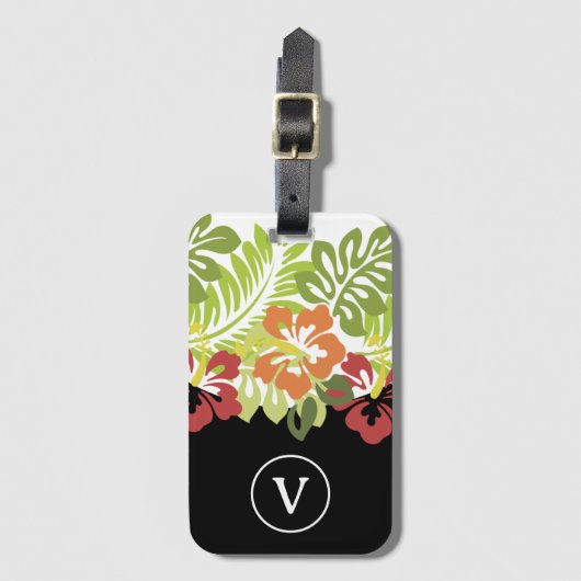 おもしろい熱帯スタイル ラゲッジタグ (正面縦)
