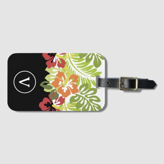 おもしろい熱帯スタイル ラゲッジタグ (正面横)