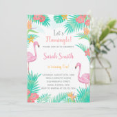 おもしろい熱帯夏のパーティーカード 招待状 (スタンド正面)