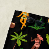 おもしろい熱帯水着女子 ビーチタオル (インサイチュ)