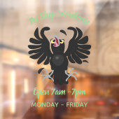 おもしろい熱狂するイラストレーション ウィンドウサイン (シート2)