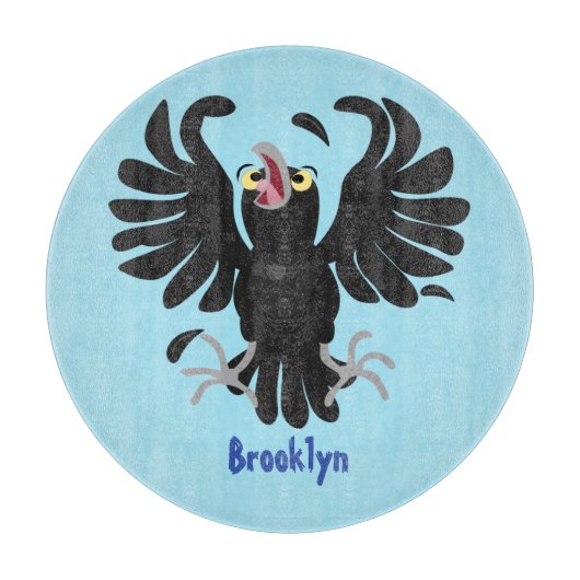 おもしろい熱狂するイラストレーション カッティングボード (正面)