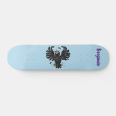 おもしろい熱狂するイラストレーション スケートボード (横)