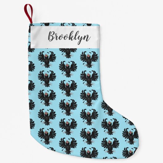 おもしろい熱狂するイラストレーション スモールクリスマスストッキング (正面)