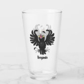 おもしろい熱狂するイラストレーション タンブラーグラス (裏面)