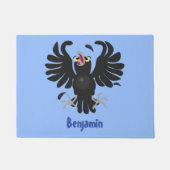 おもしろい熱狂するイラストレーション ドアマット (正面)