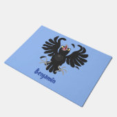 おもしろい熱狂するイラストレーション ドアマット (アングル)