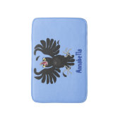 おもしろい熱狂するイラストレーション バスマット (正面縦)