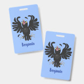 おもしろい熱狂するイラストレーション バッジ (表裏)