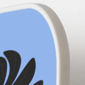 おもしろい熱狂するイラストレーション ピックルボールラケット (左詳細)