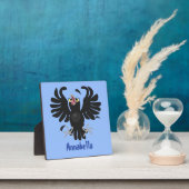 おもしろい熱狂するイラストレーション フォトプラーク (インサイチュ)