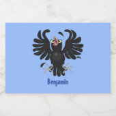 おもしろい熱狂するイラストレーション フードラベル (シングルラベル)