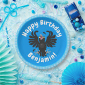 おもしろい熱狂するイラストレーション ペーパープレート (パーティー)