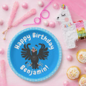 おもしろい熱狂するイラストレーション ペーパープレート (パーティー)