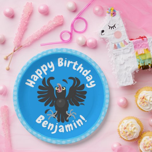 おもしろい熱狂するイラストレーション ペーパープレート (パーティー)