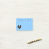 おもしろい熱狂するイラストレーション ポストイット (デスク上)